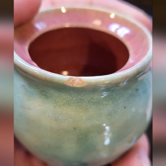 Rare Pisgah Forest Pottery Mini Covered Sugar Bowl and Creamer Set - Picture 13 of 16